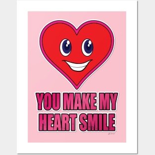 Heart Smile Posters and Art